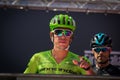 MuggiÃÂ², Italy May 26, 2016; Rigoberto Uran, team Cannondale, to the podium signatures before the start of the stage